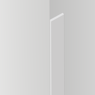 Moulure d'axe étanche SPC Dublin (Pure White) - (2400x25x4)