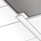 Profil de jonction - (3000x35x12) Titane Blanc